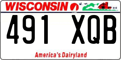 WI license plate 491XQB