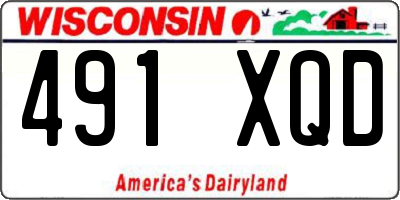 WI license plate 491XQD