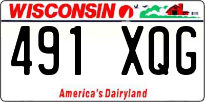 WI license plate 491XQG