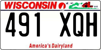 WI license plate 491XQH