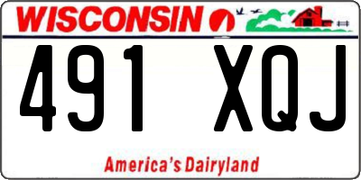 WI license plate 491XQJ