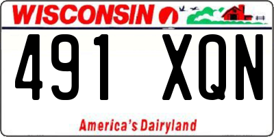 WI license plate 491XQN