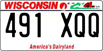 WI license plate 491XQQ