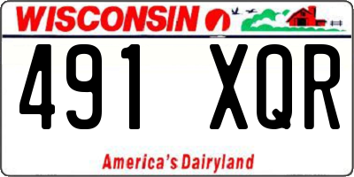 WI license plate 491XQR