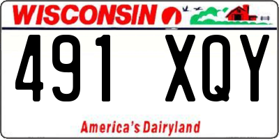 WI license plate 491XQY