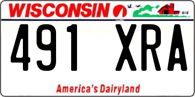 WI license plate 491XRA