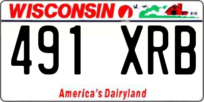 WI license plate 491XRB