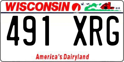 WI license plate 491XRG