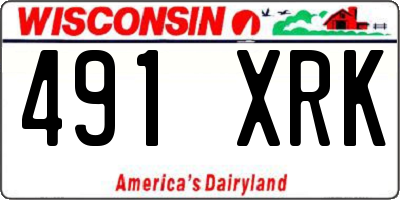 WI license plate 491XRK