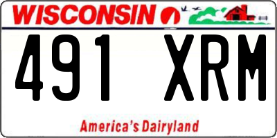 WI license plate 491XRM