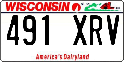 WI license plate 491XRV