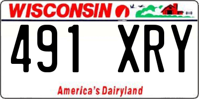 WI license plate 491XRY