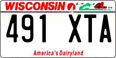 WI license plate 491XTA