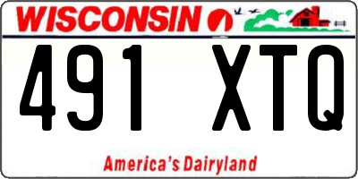 WI license plate 491XTQ