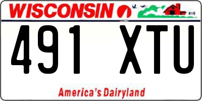 WI license plate 491XTU