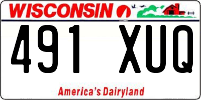 WI license plate 491XUQ