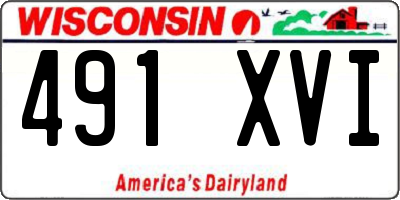 WI license plate 491XVI