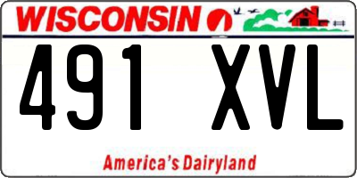 WI license plate 491XVL