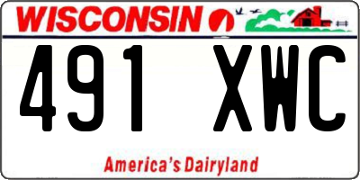 WI license plate 491XWC