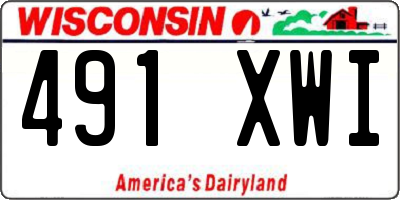 WI license plate 491XWI