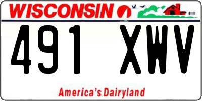 WI license plate 491XWV