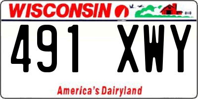 WI license plate 491XWY