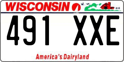 WI license plate 491XXE