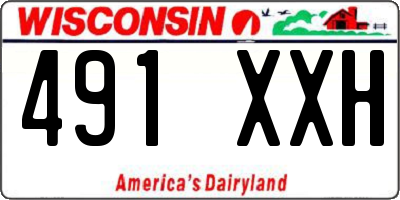 WI license plate 491XXH