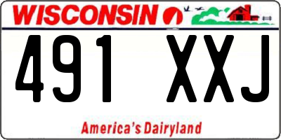WI license plate 491XXJ