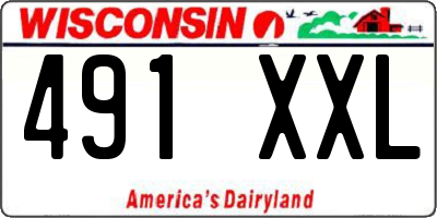 WI license plate 491XXL