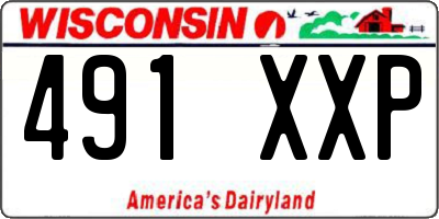 WI license plate 491XXP