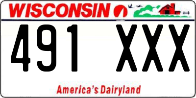 WI license plate 491XXX