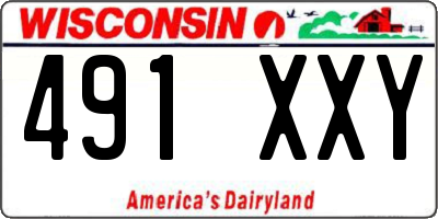WI license plate 491XXY