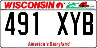 WI license plate 491XYB