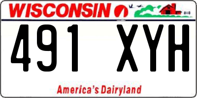 WI license plate 491XYH