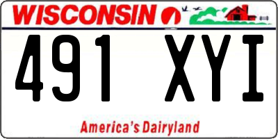 WI license plate 491XYI