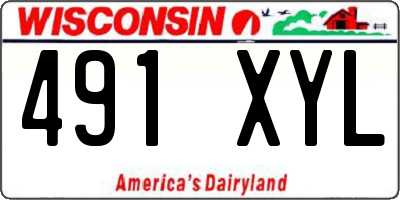 WI license plate 491XYL