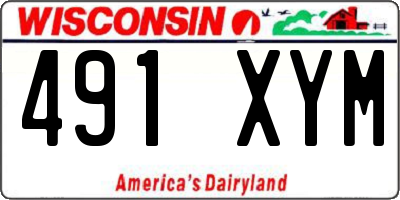 WI license plate 491XYM