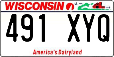 WI license plate 491XYQ
