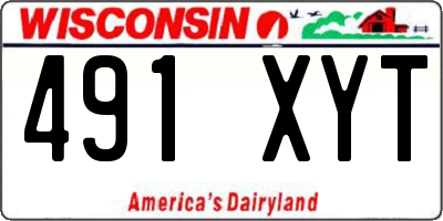 WI license plate 491XYT