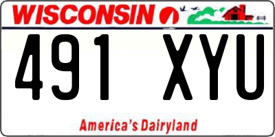 WI license plate 491XYU