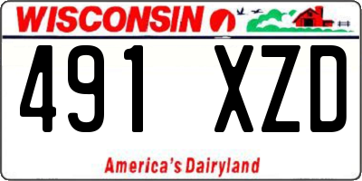 WI license plate 491XZD