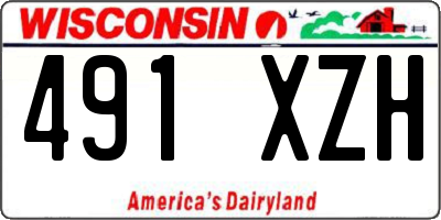 WI license plate 491XZH