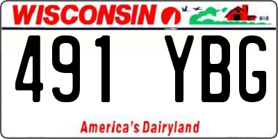 WI license plate 491YBG