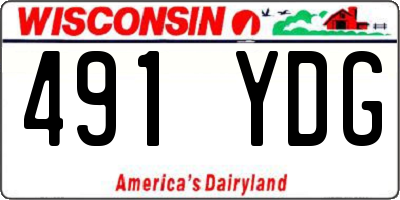 WI license plate 491YDG