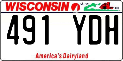 WI license plate 491YDH
