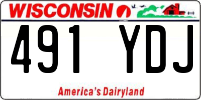 WI license plate 491YDJ