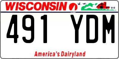 WI license plate 491YDM