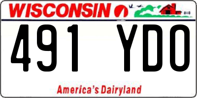 WI license plate 491YDO