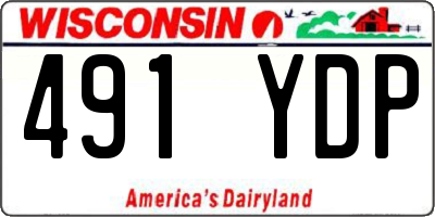 WI license plate 491YDP
